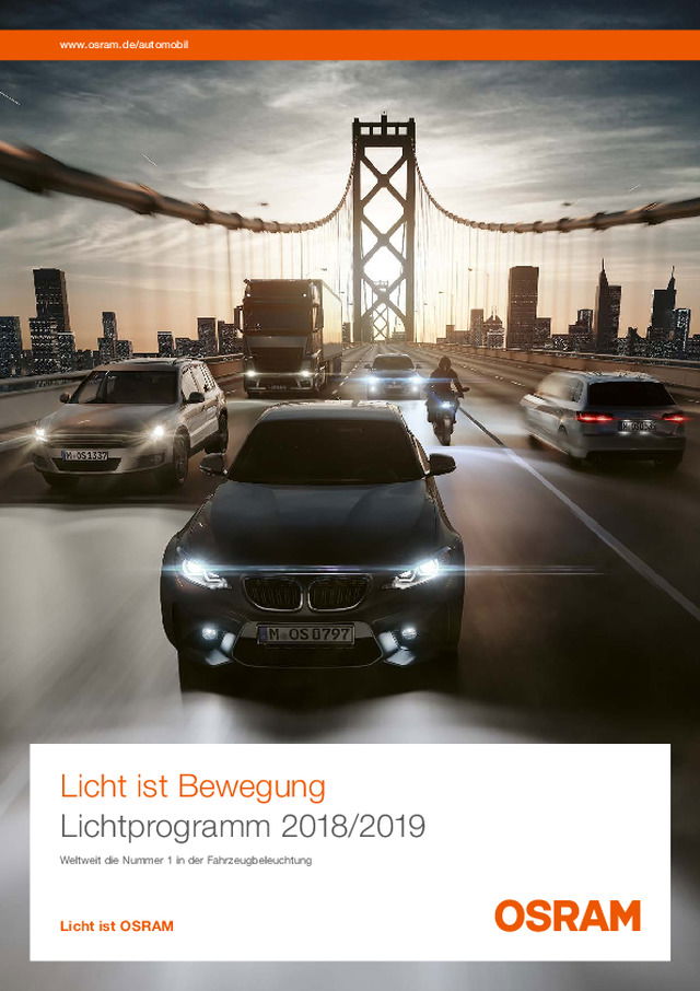 Automobil Lichtprogramm 2018/2019