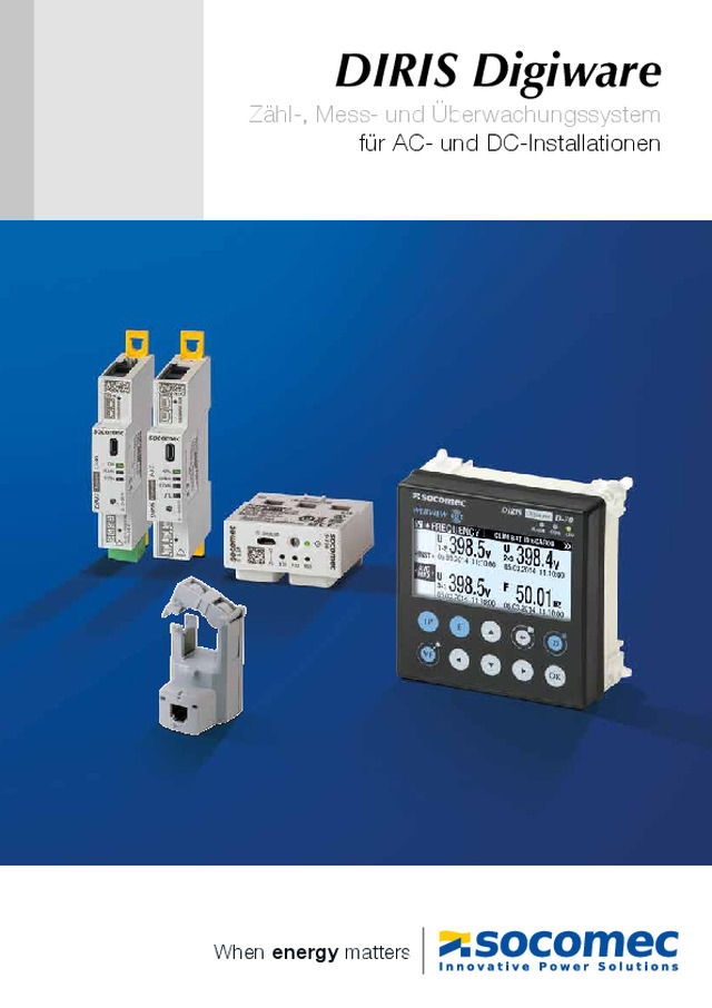 DIRIS Digiware - Zähl-, Mess- und Überwachungssystem