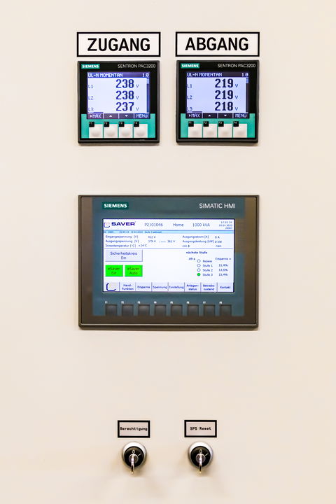 Stromsparanlage für Industrie und Gewerbe