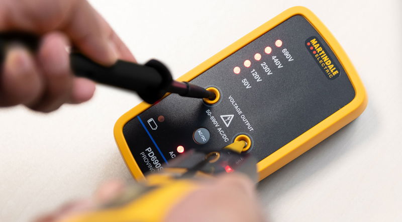 Martindale Electric’s top-of-the-range Proving Unit offers AC and DC output