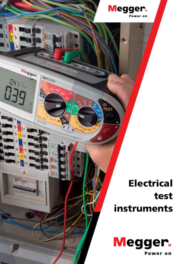 Electrical test instruments - Megger - Product Catalogue - 2016