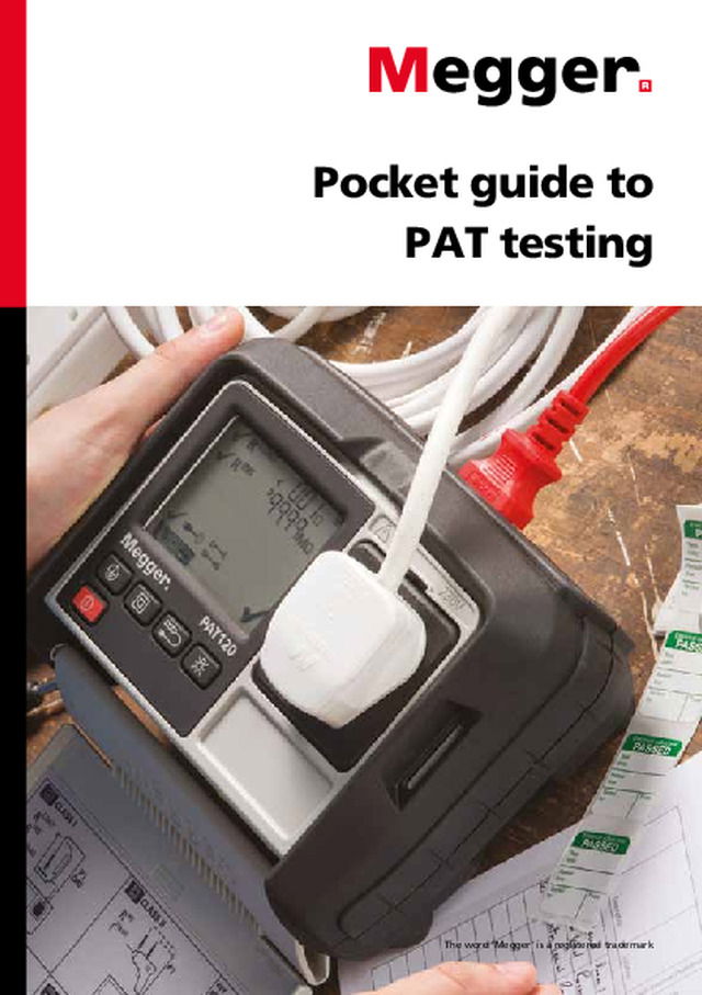 Pocket guide to PAT testing - Megger - 2018