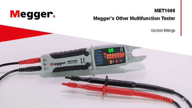 MET1000 Megger’s Other Multifunction Tester