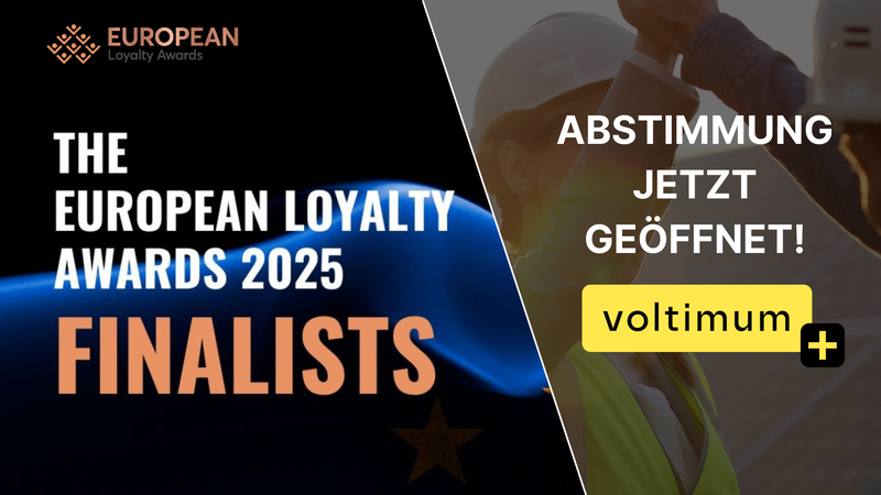 Stimmen Sie bei den European Loyalty Awards für Voltimum+!