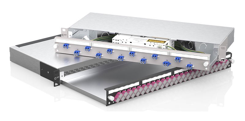 OpDAT slide2 K und slide2 BO – LWL-Patchfelder für platzsparende oder strukturierte Breakout-Installationen 