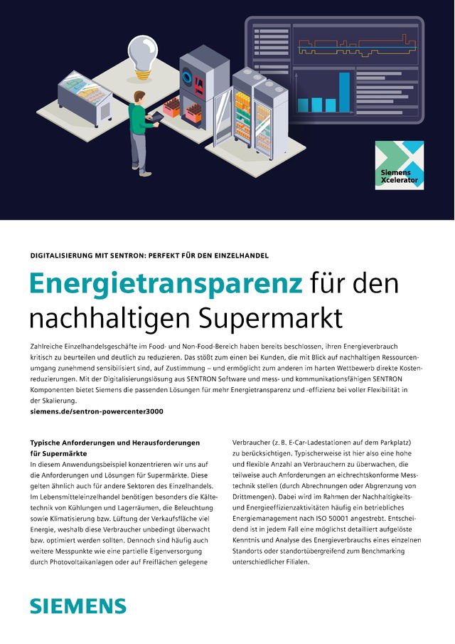 Energietransparenz für den  nachhaltigen Supermarkt