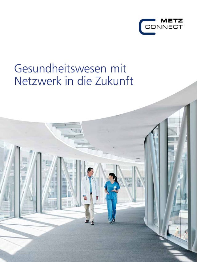 Gesundheitswesen mit  Netzwerk in die Zukunft