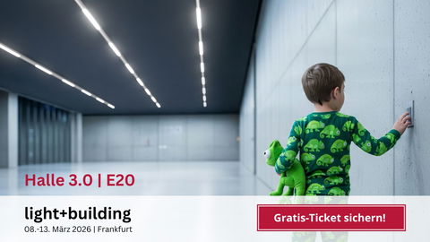Ihr Gratis-Ticket wartet - Treffen Sie uns auf der Light + Building 2026!