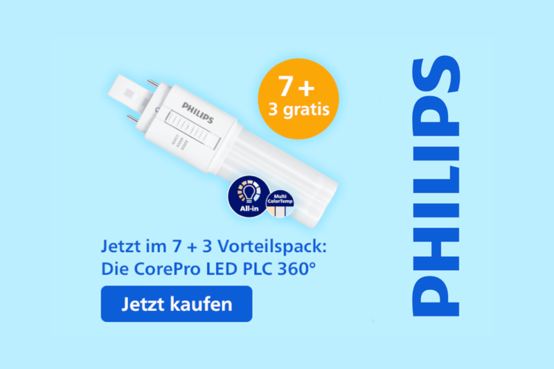 Unsere flexibelste LED PLC-Lampe im Vorteilspack!