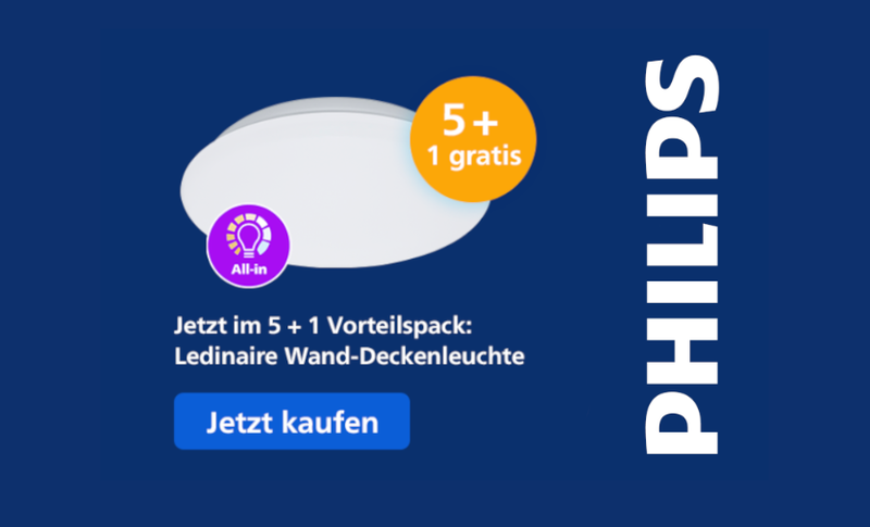 Ledinaire Wand- und Deckenleuchte im Vorteilspack sichern!