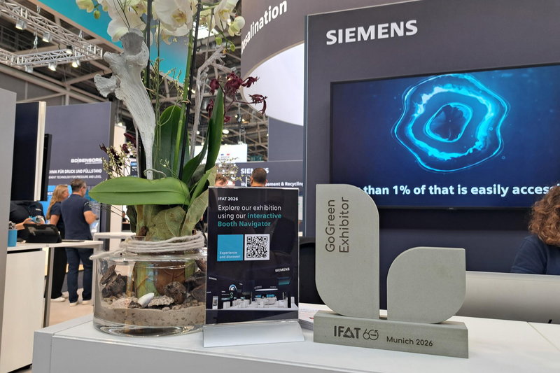 GoGreen Award für Siemens auf der IFAT Munich