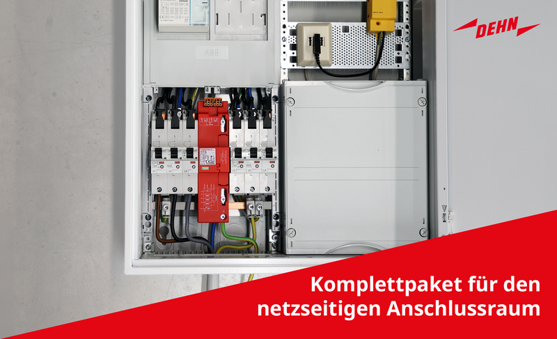 Komplettlösung im Zählerschrank: Überspannungsschutz und Hauptleitungsschutzschalter in einem Paket