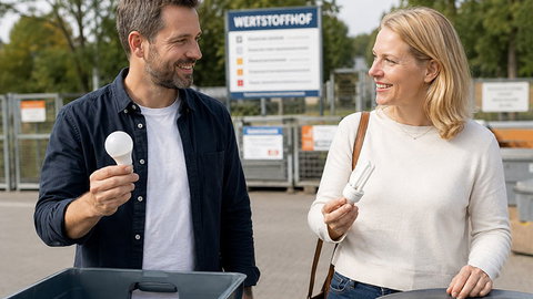 Altlampen-Rückgabe: Frauen nutzen häufiger den Handel als Männer 