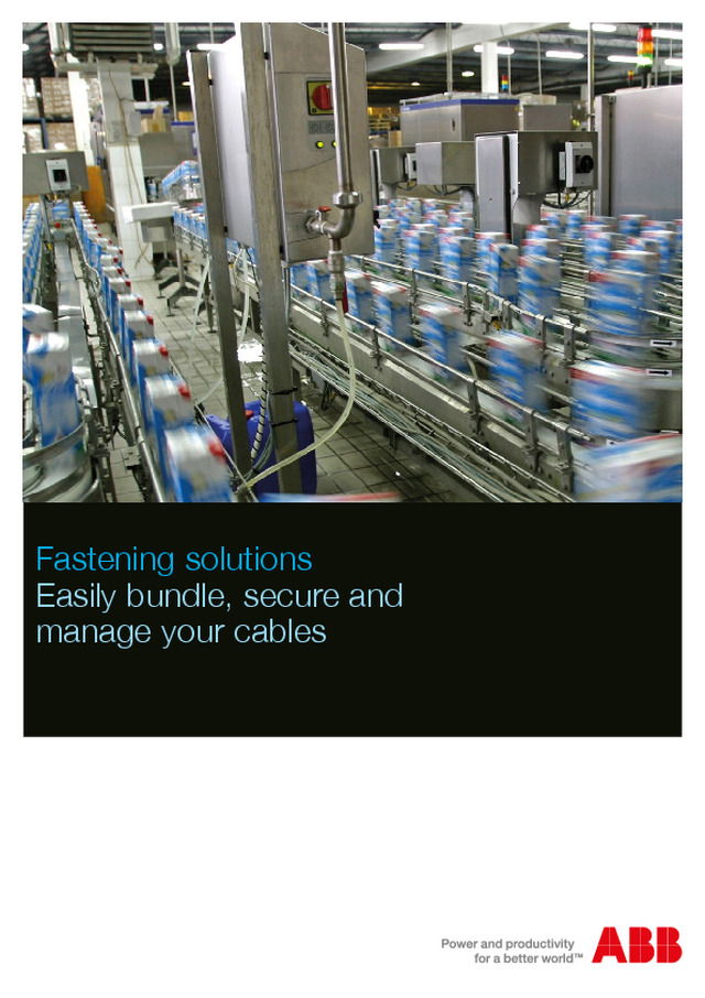 Ty-Rap - Product Catalogue - 2015 - Fastening solutions