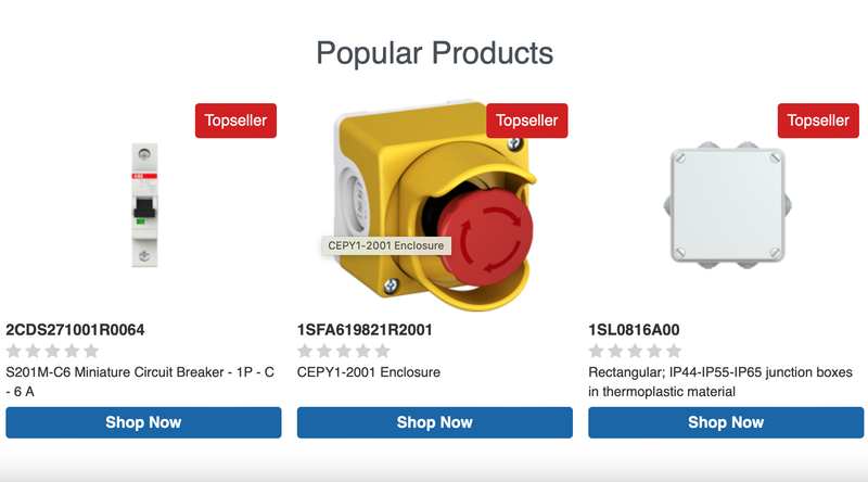 Have you discovered ABB's new 'shop now' area on the Voltimum website?