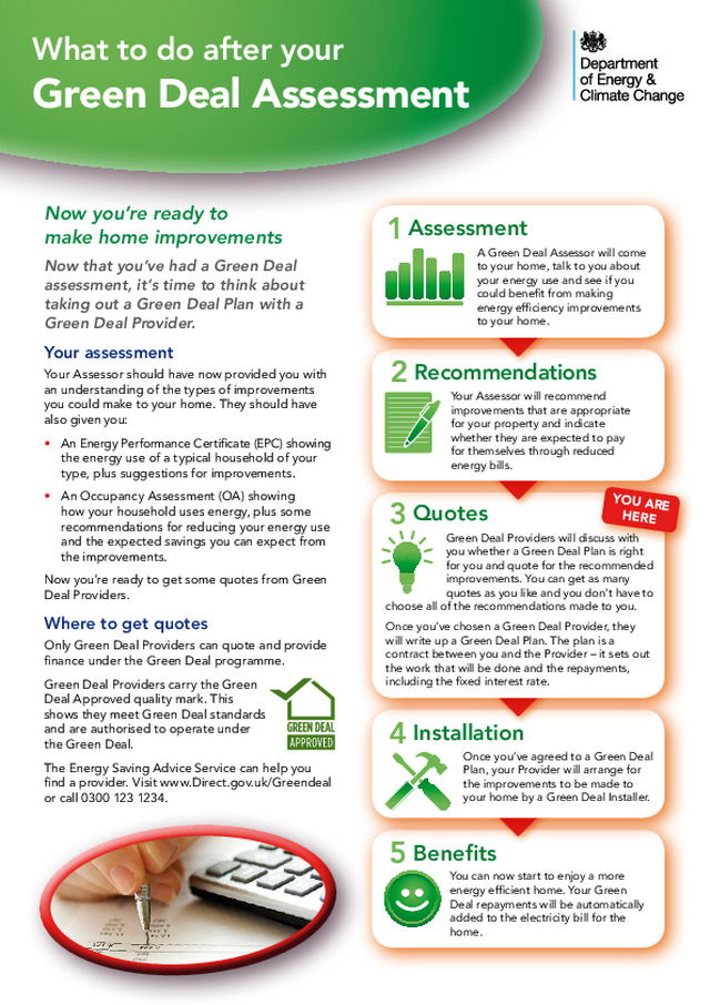 DECC - What to do after your Green Deal Assessment