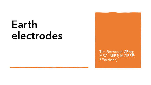 Voltimum Tech Talks: Earth Electrodes