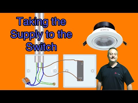 Taking the feed (supply) to a switch