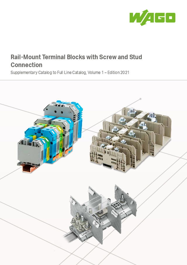 Rail-Mount Terminal Blocks with Screw and Stud Connection
