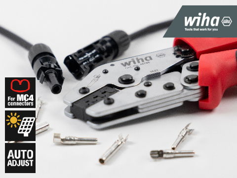 Solar? So easy! Safe and time-saving installation with the new Wiha crimp tool