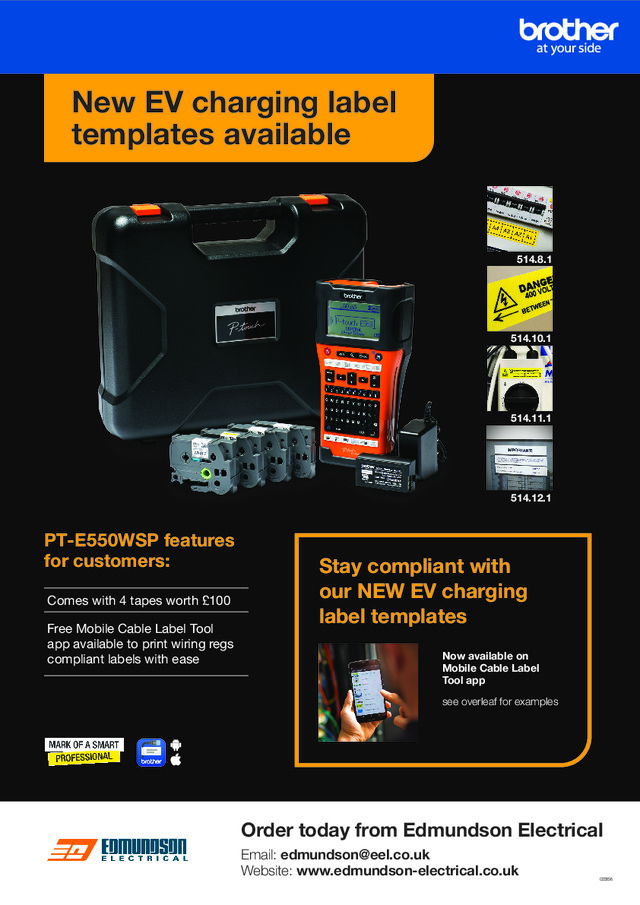 New EV charging label templates available