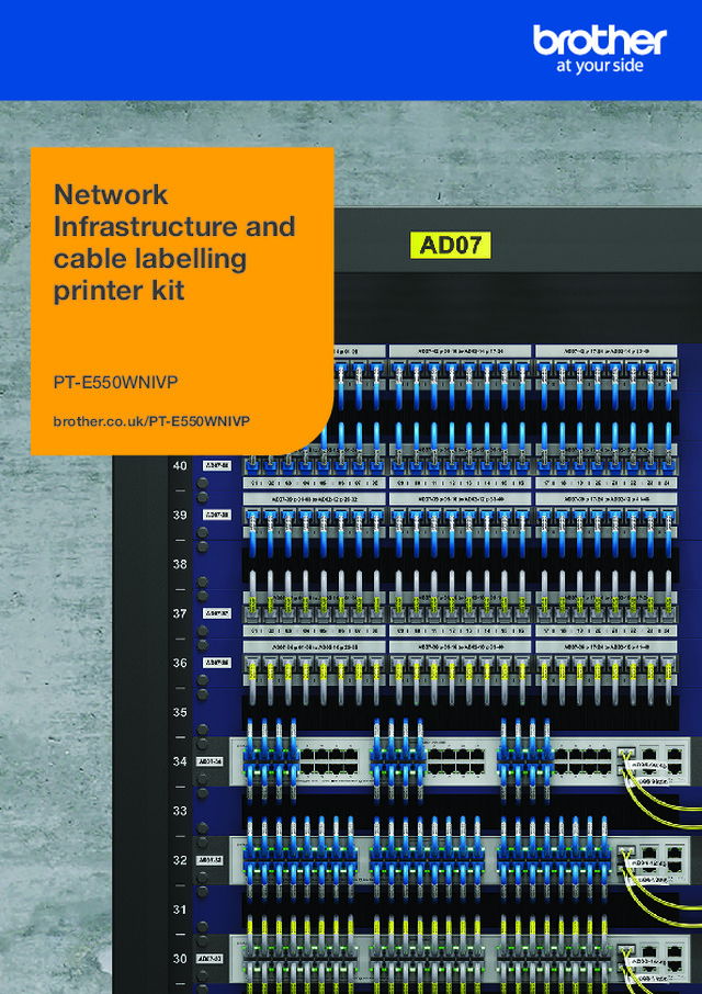 Network Infrastructure and cable labelling printer kit
