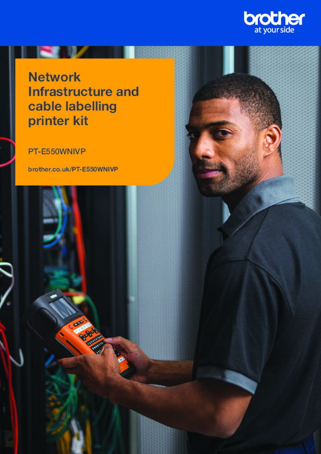 Network Infrastructure and cable labelling printer kit – PT-E550WNIVP