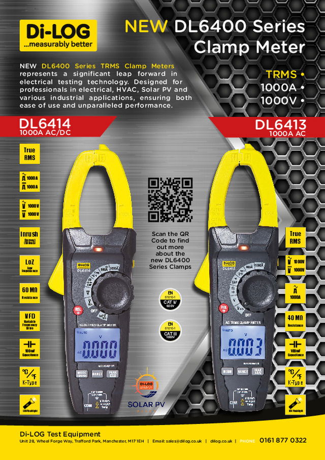 NEW DL6400 Series Clamp Meter