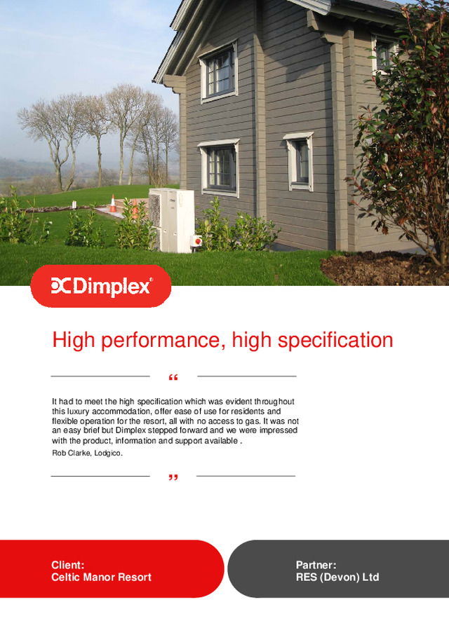 High Performance, High Specification: Air source heat pump at Celtic Manor Resort
