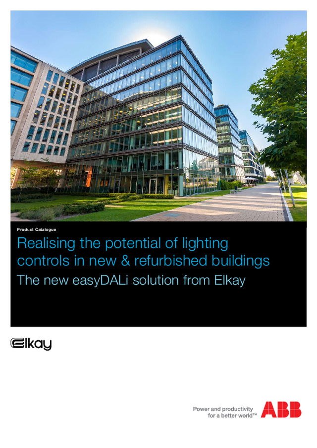 The new easyDALi solution from Elkay - Elkay - product catalogue  - 2016