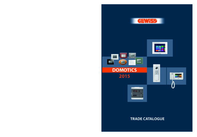 Gewiss UK - Product Catalogue - Domotics 2015