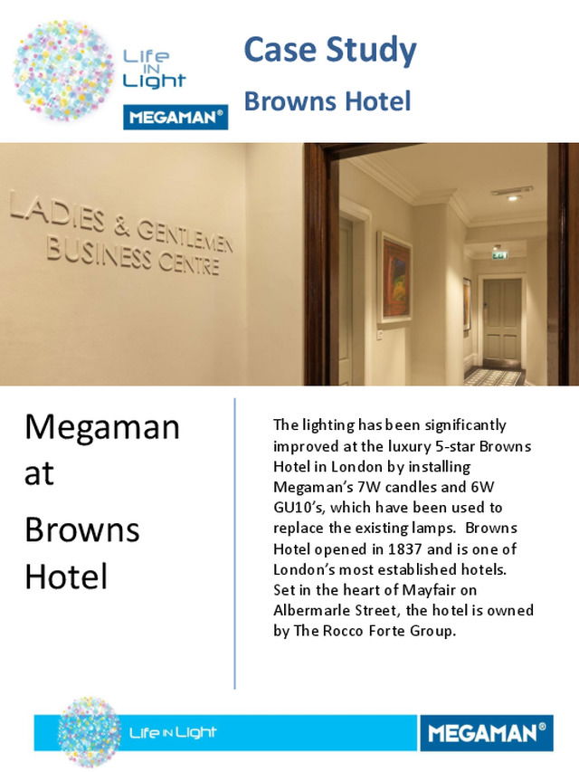 Megaman - Case Study - Browns Hotel