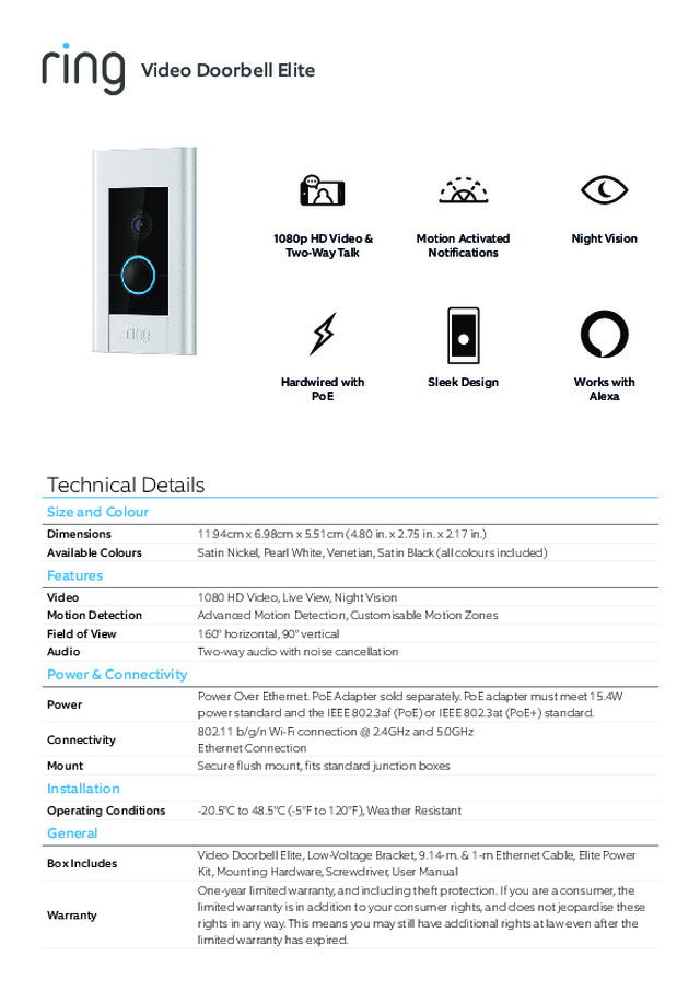 Video Doorbell Elite