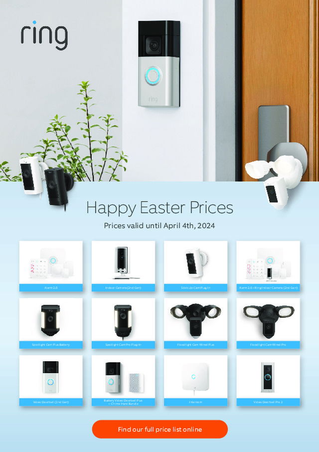Hop into the season of savings with Ring's exciting Easter discount!