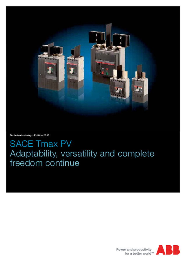 SACE Tmax PV (Catálogo en inglés)
