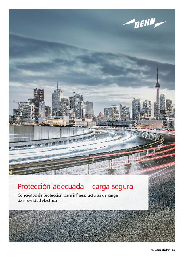 Conceptos de protección para infraestructuras de carga  de movilidad eléctrica