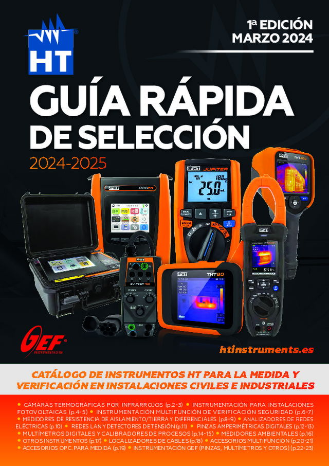 Guía rápida de selección HT 2024-2025