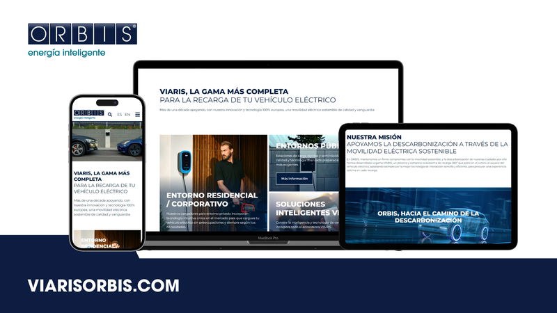 ORBIS lanza la nueva web de VIARIS, la gama más completa para la recarga del vehículo eléctrico.