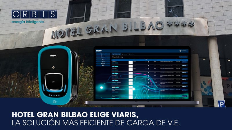 El Hotel Gran Bilbao lidera la movilidad eléctrica con la instalación de cargadores inteligentes vinculados a la Plataforma de Gestión VIARIS