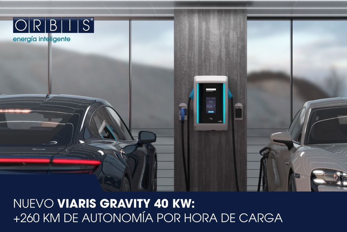 ORBIS presenta VIARIS GRAVITY 40 kW: carga rápida y compacta para espacios privados y públicos.