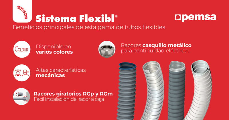 Pemsa presenta la gama de Tubos FLEXIB® diseñada para infraestructuras del futuro
