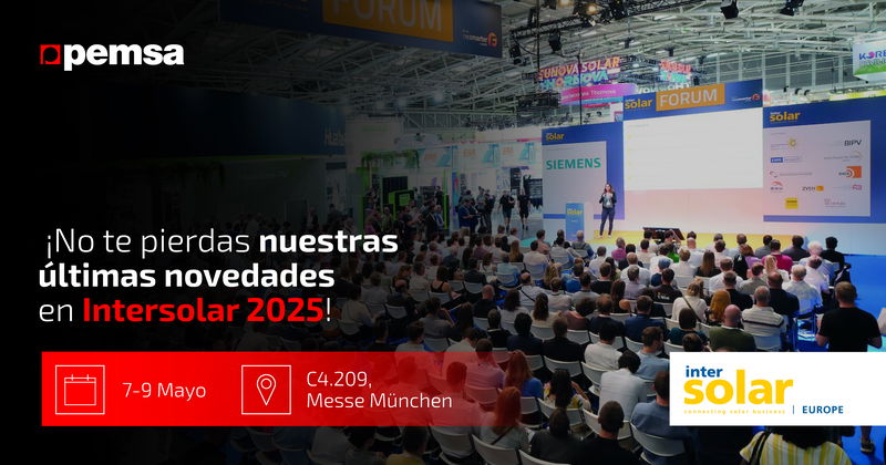 Pemsa presenta sus soluciones para energía solar en Intersolar Europe 2025