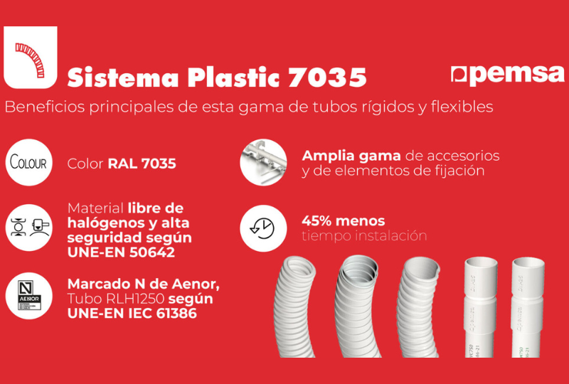 Sistema de tubos Plastic 7035: soluciones de máxima seguridad y versatilidad