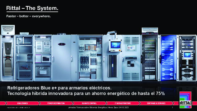 Tecnología híbrida innovadora para un ahorro energético_Refrigeradores Blue e+ para armarios eléctricos