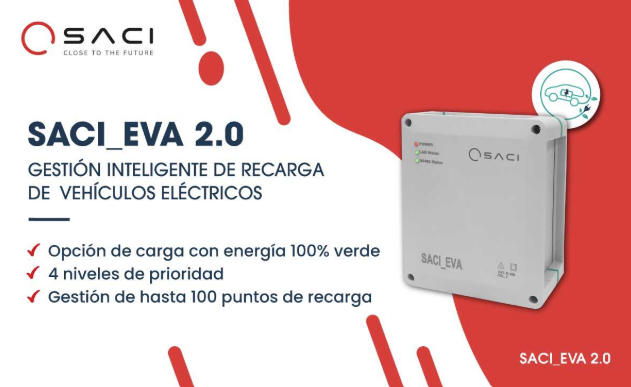 SACI revoluciona la movilidad eléctrica con su gestor de carga de VE SACI_EVA 2.0