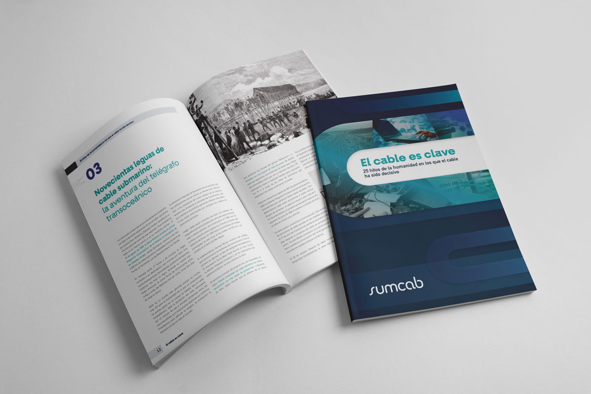 Sumcab recopila en un libro 25 hitos de la humanidad en los que el cable fue esencial