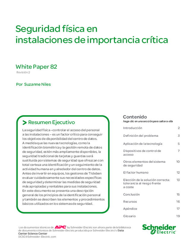 Seguridad física en instalaciones de importancia crítica