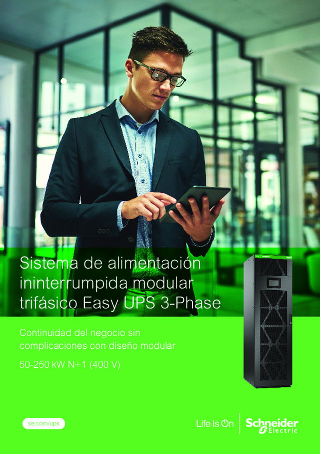Sistema de alimentación  ininterrumpida modular  trifásico Easy UPS 3-Phase