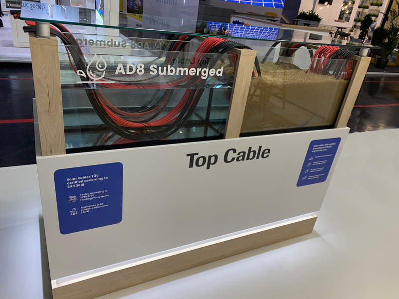 TOPSOLAR H1Z2Z2-K, el cable fotovoltaico sumergible en agua