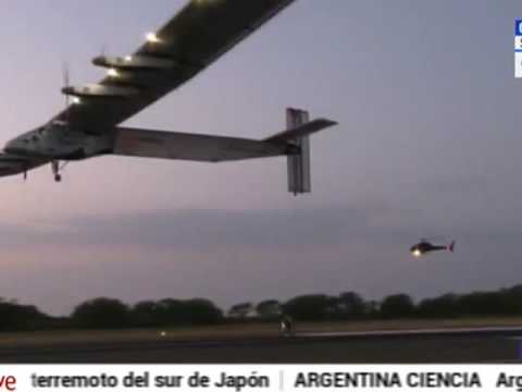 El Solar Impulse de ABB en el telenoticias de La 1 de RTVE